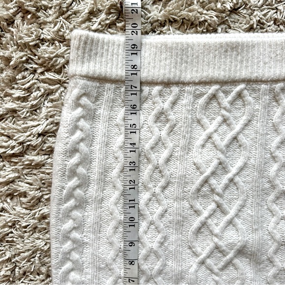 Favorite Daughter Wool Cashmere Cable Knit Skirt - Picture 11 of 11
